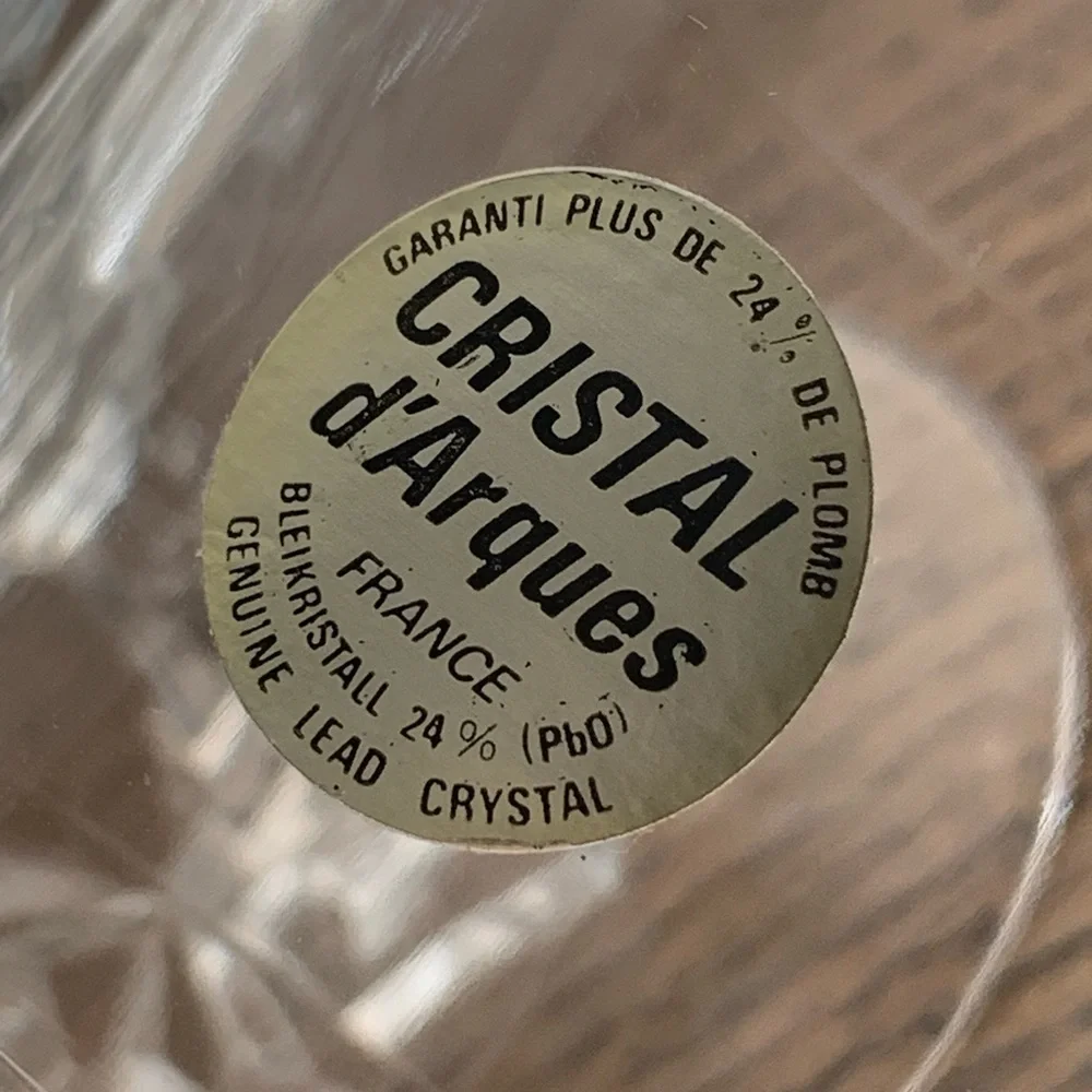 Leaded Crystal Stemmed Glasses